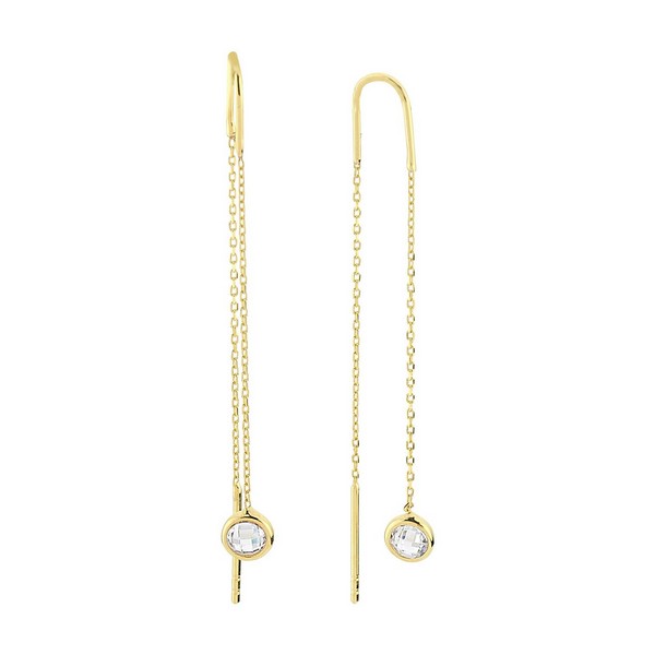 
	Gold Water Drop Design Earrings, 