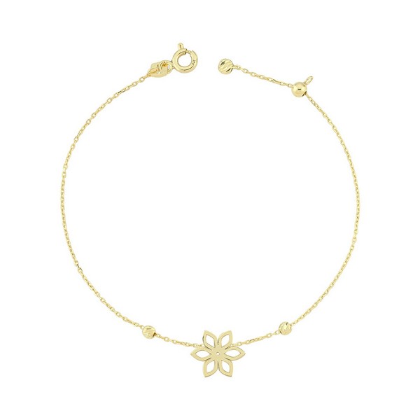 
	Gold Flower Design Bracelet, 