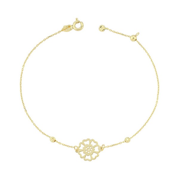 
	Gold Flower Design Bracelet, 