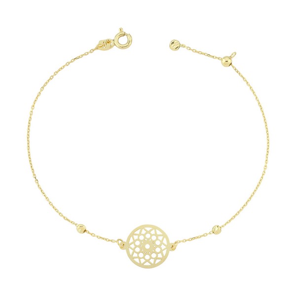
	Gold Sun Design Bracelet, 