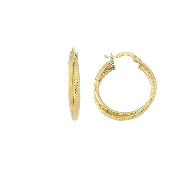 
	Gold Ring Pen Earrings 25 mm-4 mm