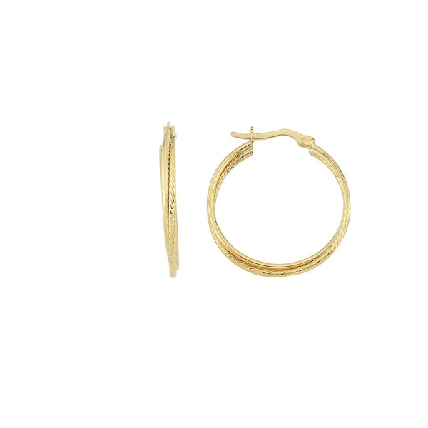 
	Gold Ring Pen Earrings 25mm-2.4 mm, 