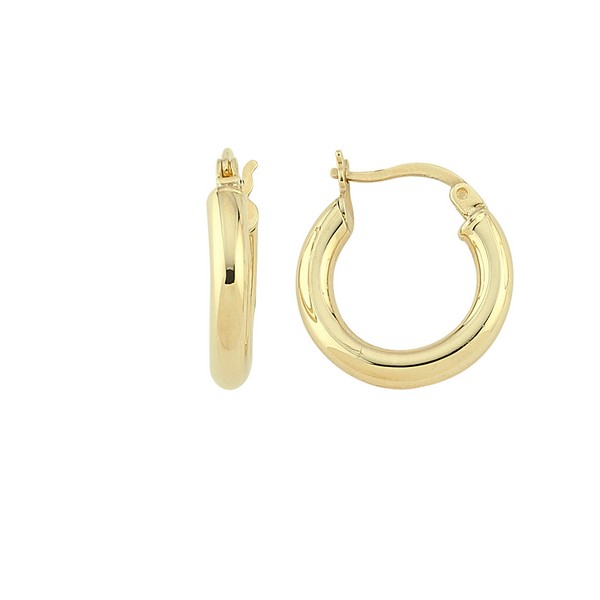 
	Gold Hoop Earrings 15 mm-3 mm