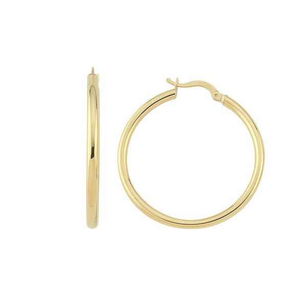 
	Gold Hoop Earrings 25 mm-2.60 mm