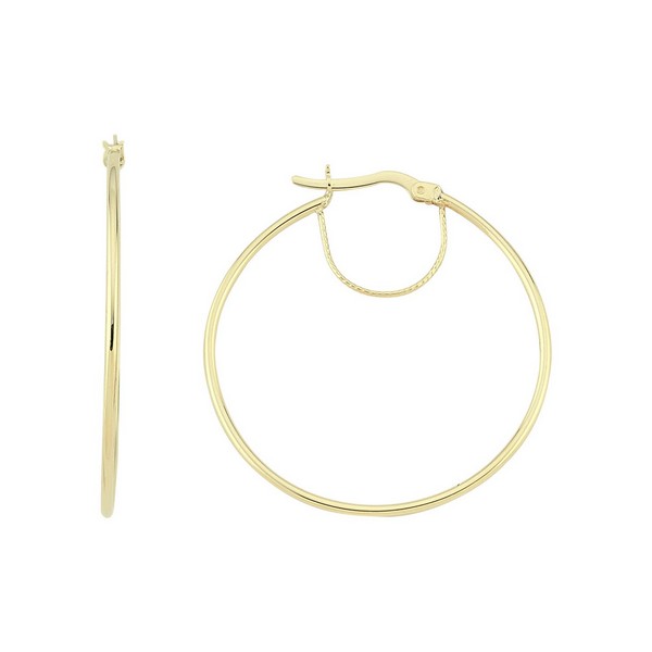 
	Gold Hoop Earrings 35mm-1.2mm