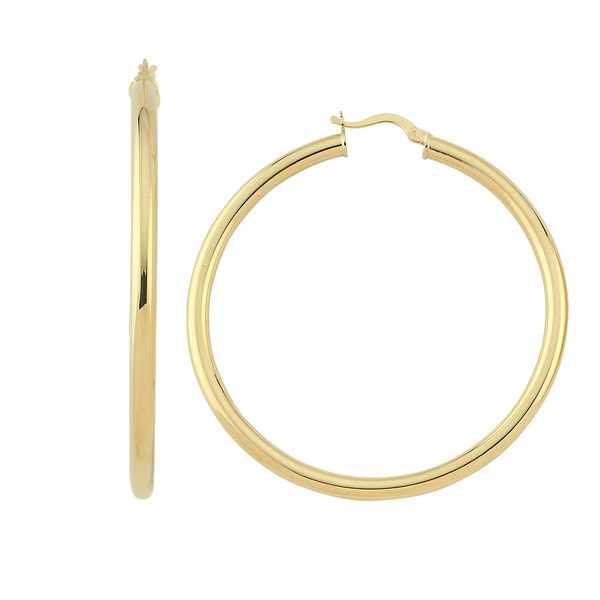 
	Gold Hoop Earrings 55 mm-3.4 mm