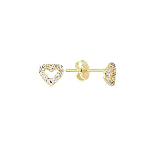 
	Gold Heart Design Earrings, 