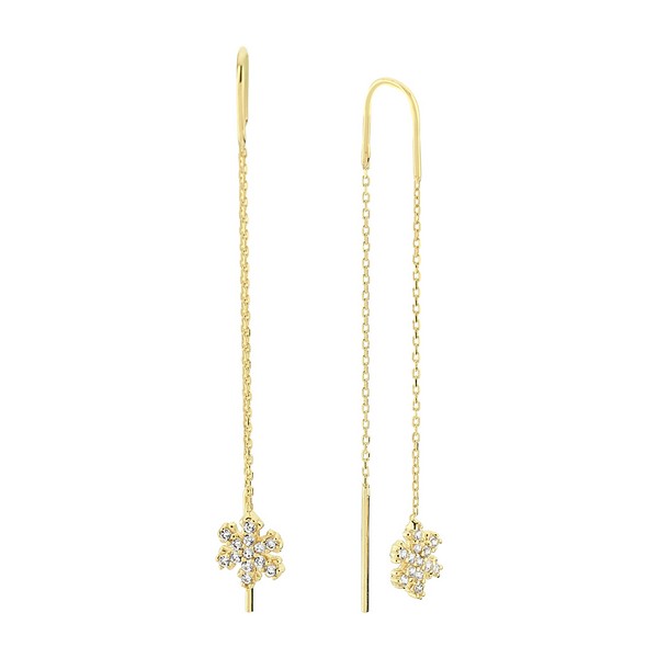 
	Gold Snowflake Design Earrings, 