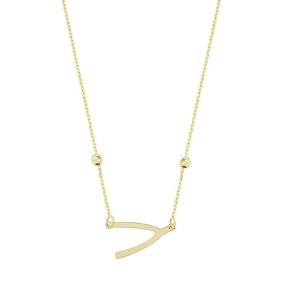 
	Gold Wishes Luck Design Necklace, 