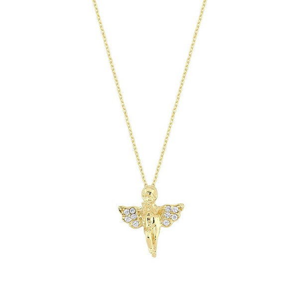 
	Gold Angel Design Necklace, 