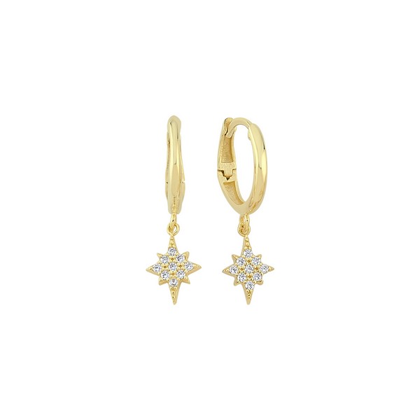 
	Gold Polaris Design Earrings, 