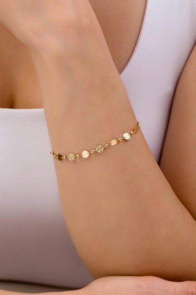 
	Shiny Design Bracelet with Gold Sequin Pen, 