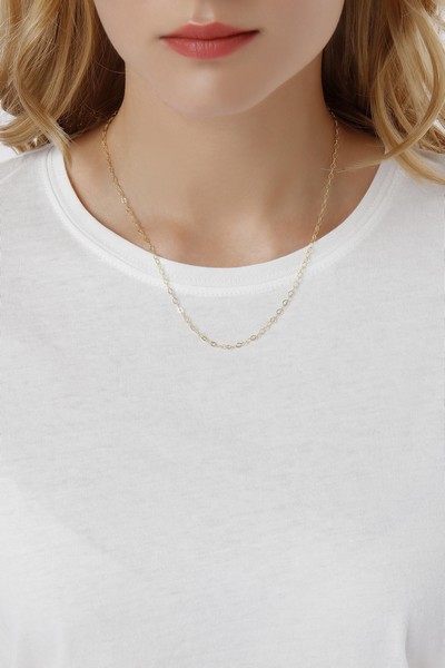 
	Gold Triche Chain Design Necklace, 