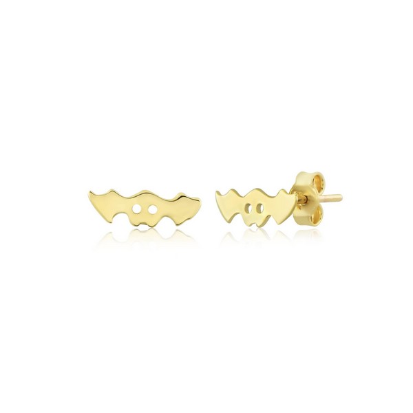 
	Gold Bat Design Earrings, 