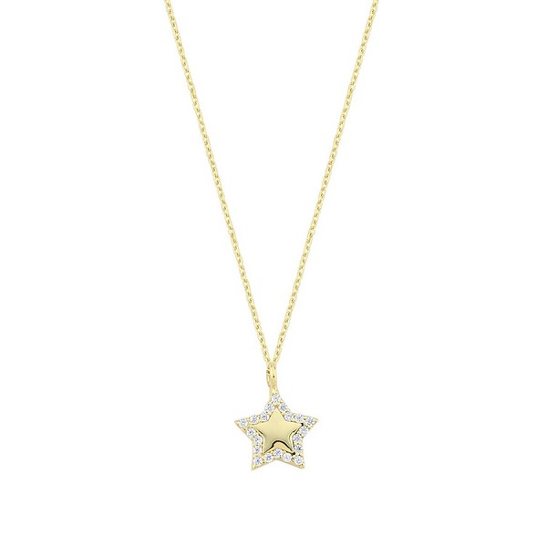 
	Gold Star Design Necklace