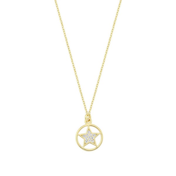 
	Gold Star Design Necklace, 